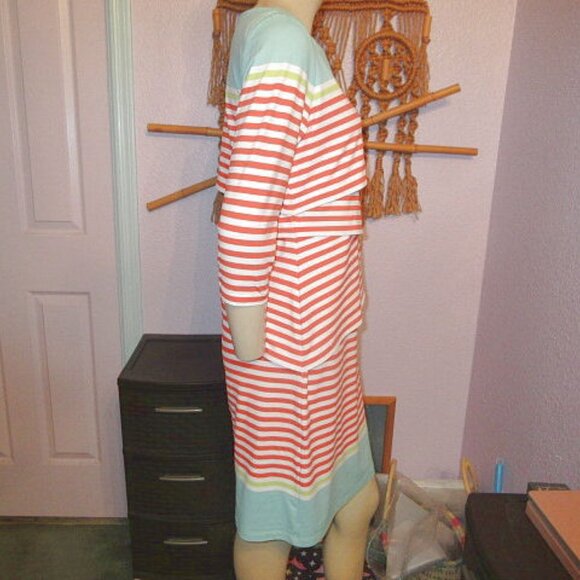 J. McLaughlin Nicola Catalina Cloth Dress Size M Sleeveless Stretch Jersey NEW - Picture 7 of 10